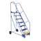 Vestil 100 H Steel Warehouse Ladder, 58 deg Grip, 7 Step, 14", 7 in Steps LAD-7-14-G - alternate 1